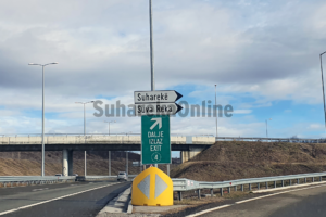 Bllokohet kilometri i 27-të i autostradës drejtimi Prishtinë-Prizren, kërkohet të mos përdoret hyrja nga Reshtani dhe Duhla