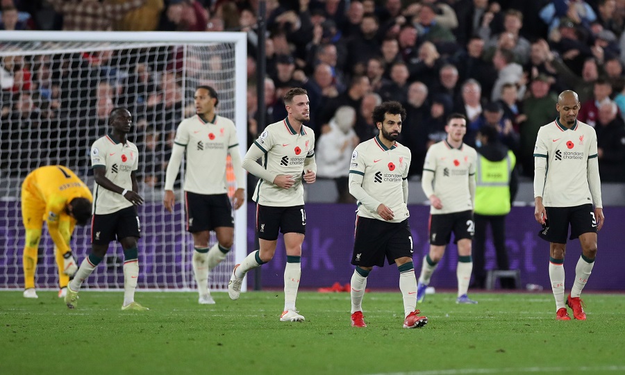 Liverpool bie në vendin e katërt pas humbjes nga West Ham