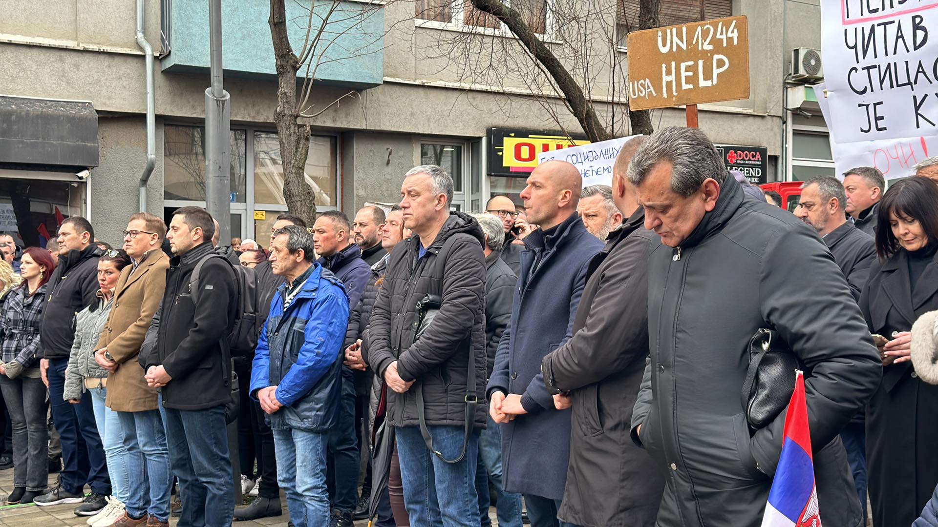 Protesta e serbëve në Mitrovicën e Veriut për dinarin përfundoi